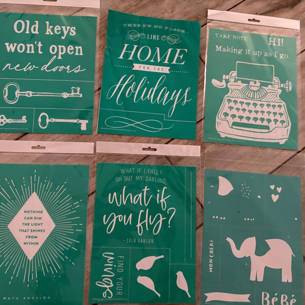 Teal Inspirational Quote Posters Set